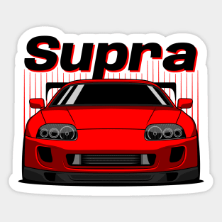 JDM Red Supra Sticker